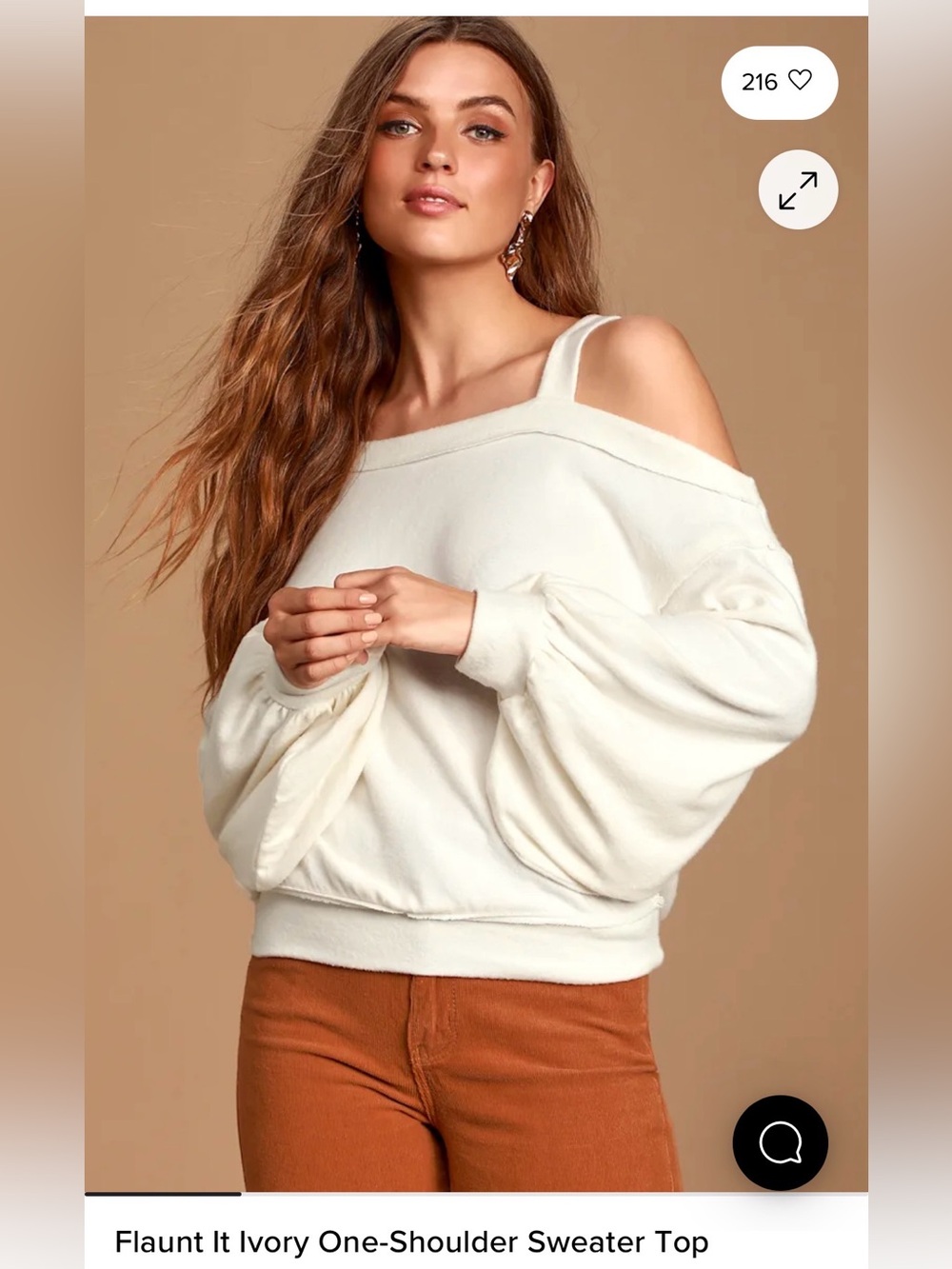 Free People "Flaunt It" Cold-Shoulder Top